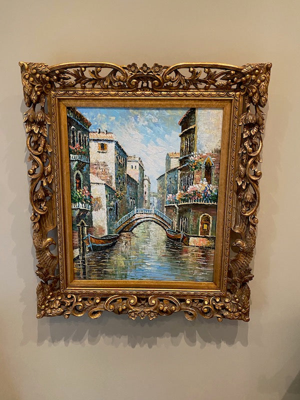 Framed Painting by R. Thompson