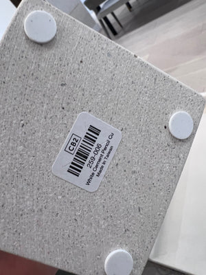 *BRAND NEW CB2 White Cement Pencil Cup & Letter Tray (*Retail value $45)
