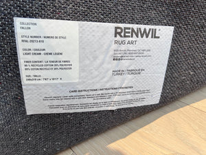 *BRAND NEW Renwil Rug Art RFAL-20213-810 Light Cream Fallon Rug (*Retail value $695)