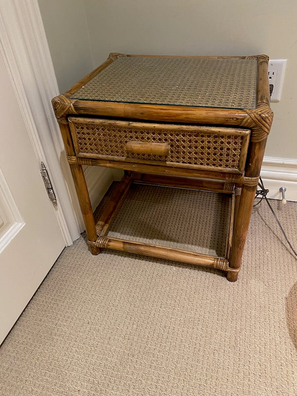 Cane Side Table # 2