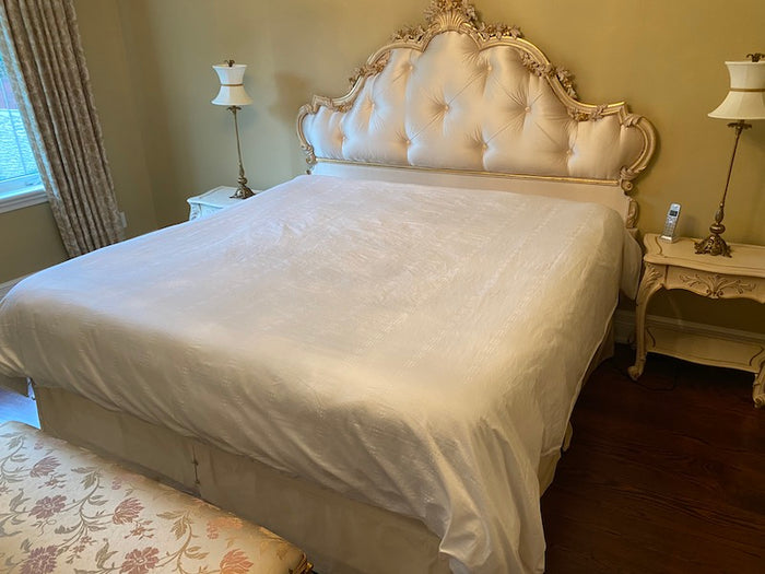 Custom Made, Imported From Italy King Silk Headboard