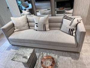 *BRAND NEW Sunpan Talbot Sofa + 3 Kelly Wearstler Cushions (*Retail value $5,000)