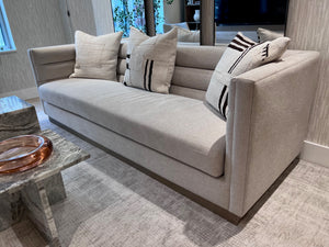 *BRAND NEW Sunpan Talbot Sofa + 3 Kelly Wearstler Cushions (*Retail value $5,000)