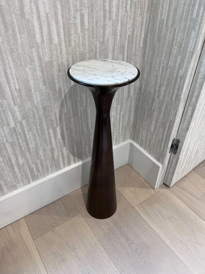 *BRAND NEW West Elm Silhouette Drink Table, Marble/Bronzed Metal (*Retail value $149)