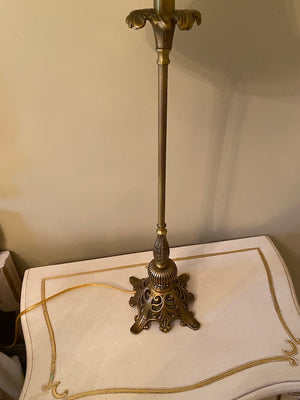 Pair of Gold Metal Table Lamps
