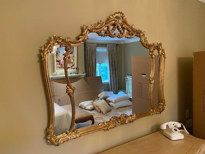 Large Gold Italian Ornate Mirror