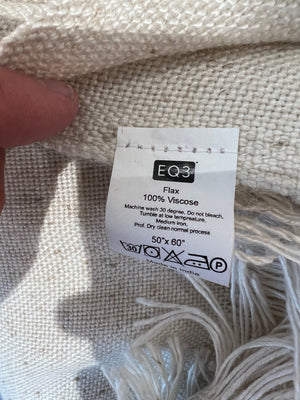 *BRAND NEW CB2 FOLEY FAUX MOHAIR GREY ARMCHAIR + EQ3 Throw Blanket (*Retail value $629)