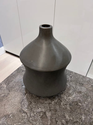*BRAND NEW Charcoal Grey Ceramic Decorative Vase (*Retail value $69)
