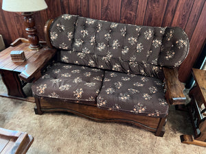 Vintage Solid Wood Frame Love Seat