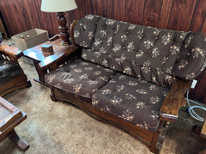 Vintage Solid Wood Frame Love Seat
