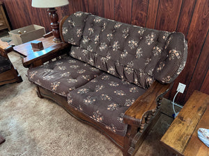 Vintage Solid Wood Frame Love Seat