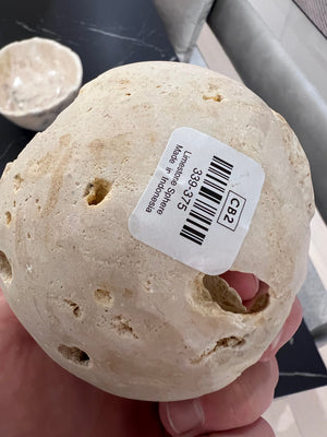 *BRAND NEW CB2 Limestone Sphere (*Retail value $55)
