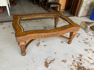 Drexel Heritage Rectangular Glass Coffee Table