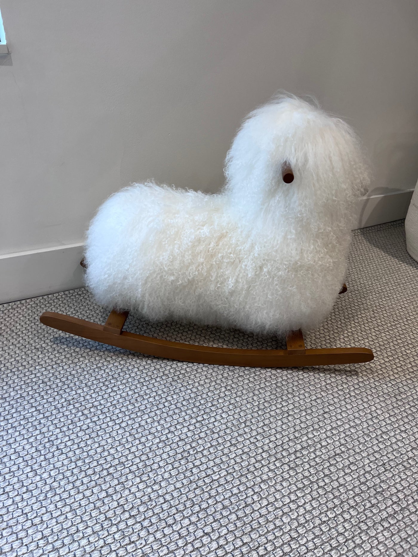 BRAND NEW Restoration Hardware MONGOLIAN WOOL ANIMAL ROCKER LAMB