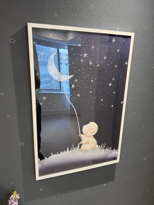 *BRAND NEW Custom Wall Art in White Frame (*Retail value $300)