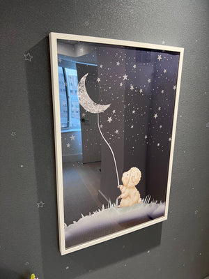 *BRAND NEW Custom Wall Art in White Frame (*Retail value $300)