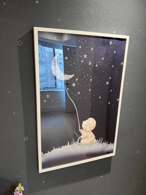 *BRAND NEW Custom Wall Art in White Frame (*Retail value $300)