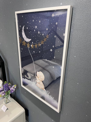 *BRAND NEW Custom Wall Art in White Frame (*Retail value $300)
