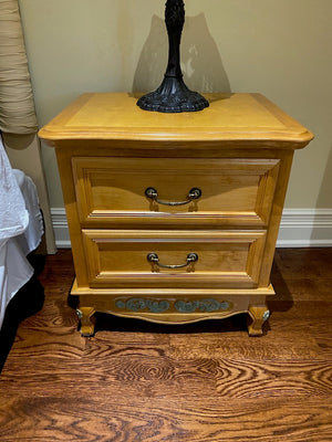 "Superior Wood"- Light Wood Nightstand