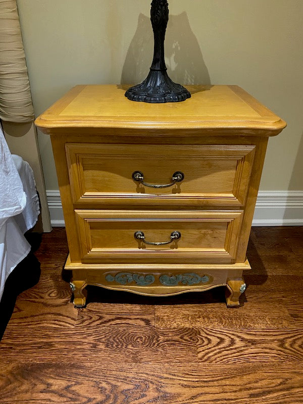 "Superior Wood"- Light Wood Nightstand