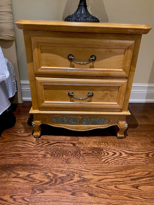 "Superior Wood"- Light Wood Nightstand