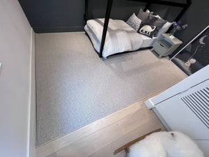 *BRAND NEW High Line Rugs 99215 6001, 100% Wool  Grey Rug made in Belgium (*Retail value $959)