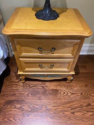 "Superior Wood"- Light Wood Nightstand