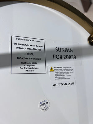 *BRAND NEW Pair of Sunpan Sona Side Tables- faux marble (*Retail value $1,590)
