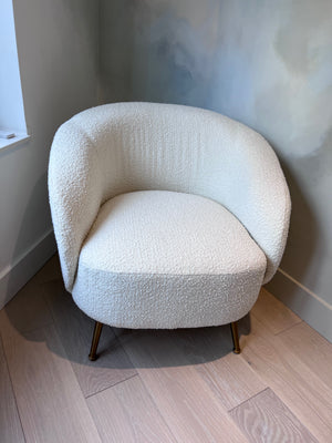 *BRAND NEW Sunpan White Bouclé Clea Lounge Chair (*Retail value $999)