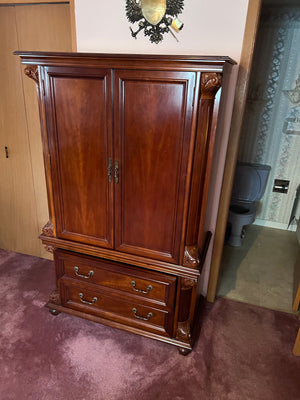 Vintage Mahogany Armoire