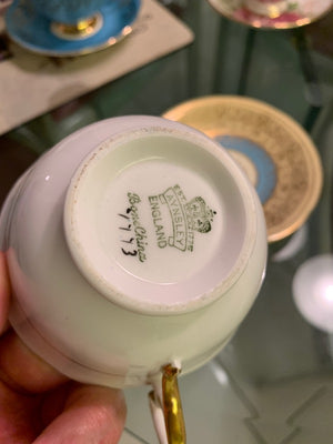 Aynsley 1773 Blue & Gold Cup and Saucer