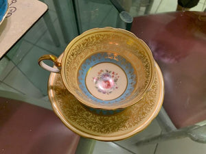 Aynsley 1773 Blue & Gold Cup and Saucer