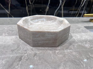 *BRAND NEW Octagonal Beige Marble Catchall (*Retail value $134.99)