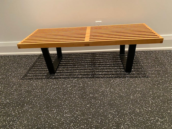 Mod Made- Natural Wood Modern Bench