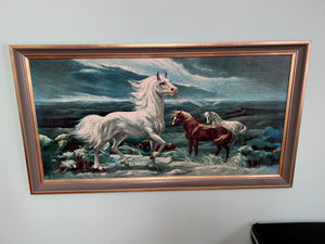 Lumen Winter "White Stallion in Moonlight" Print
