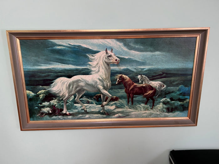 Lumen Winter "White Stallion in Moonlight" Print