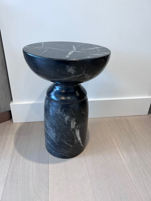 *BRAND NEW Sunpan Goya "Marble Look" End Table - Black (*Retail value $885)