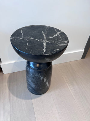 *BRAND NEW Sunpan Goya "Marble Look" End Table - Black (*Retail value $885)
