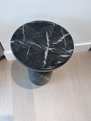 *BRAND NEW Sunpan Goya "Marble Look" End Table - Black (*Retail value $885)