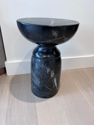 *BRAND NEW Sunpan Goya "Marble Look" End Table - Black (*Retail value $885)