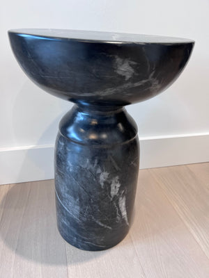 *BRAND NEW Sunpan Goya "Marble Look" End Table - Black (*Retail value $885)