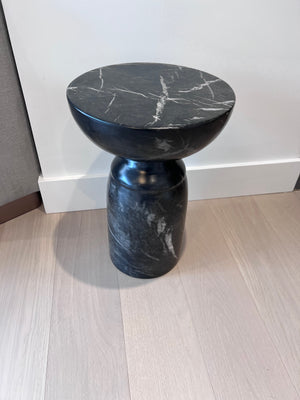*BRAND NEW Sunpan Goya "Marble Look" End Table - Black (*Retail value $885)