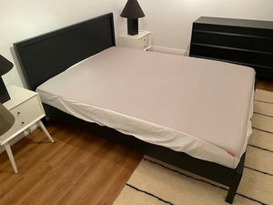 EQ3 Black Oak Marcel Queen Platform Bed + Endy Mattress (*ALL BRAND NEW)