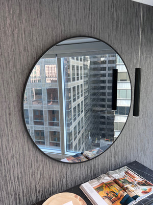 *BRAND NEW Custom Made Metal Frame Oversized Round Mirror