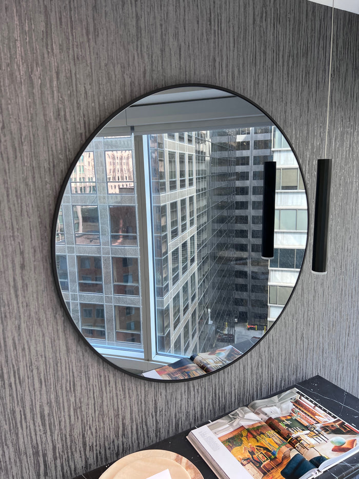 *BRAND NEW Custom Made Metal Frame Oversized Round Mirror