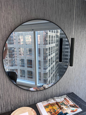 *BRAND NEW Custom Made Metal Frame Oversized Round Mirror