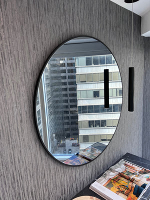 *BRAND NEW Custom Made Metal Frame Oversized Round Mirror