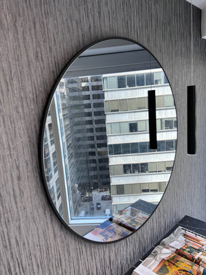 *BRAND NEW Custom Made Metal Frame Oversized Round Mirror