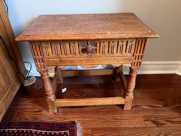 Solid Wood Dutch Oak Side Table