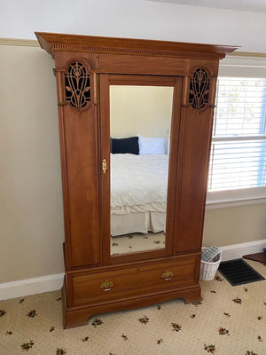 19th Century Armoire Cabinet by "Greenlands Ltd Hereford"